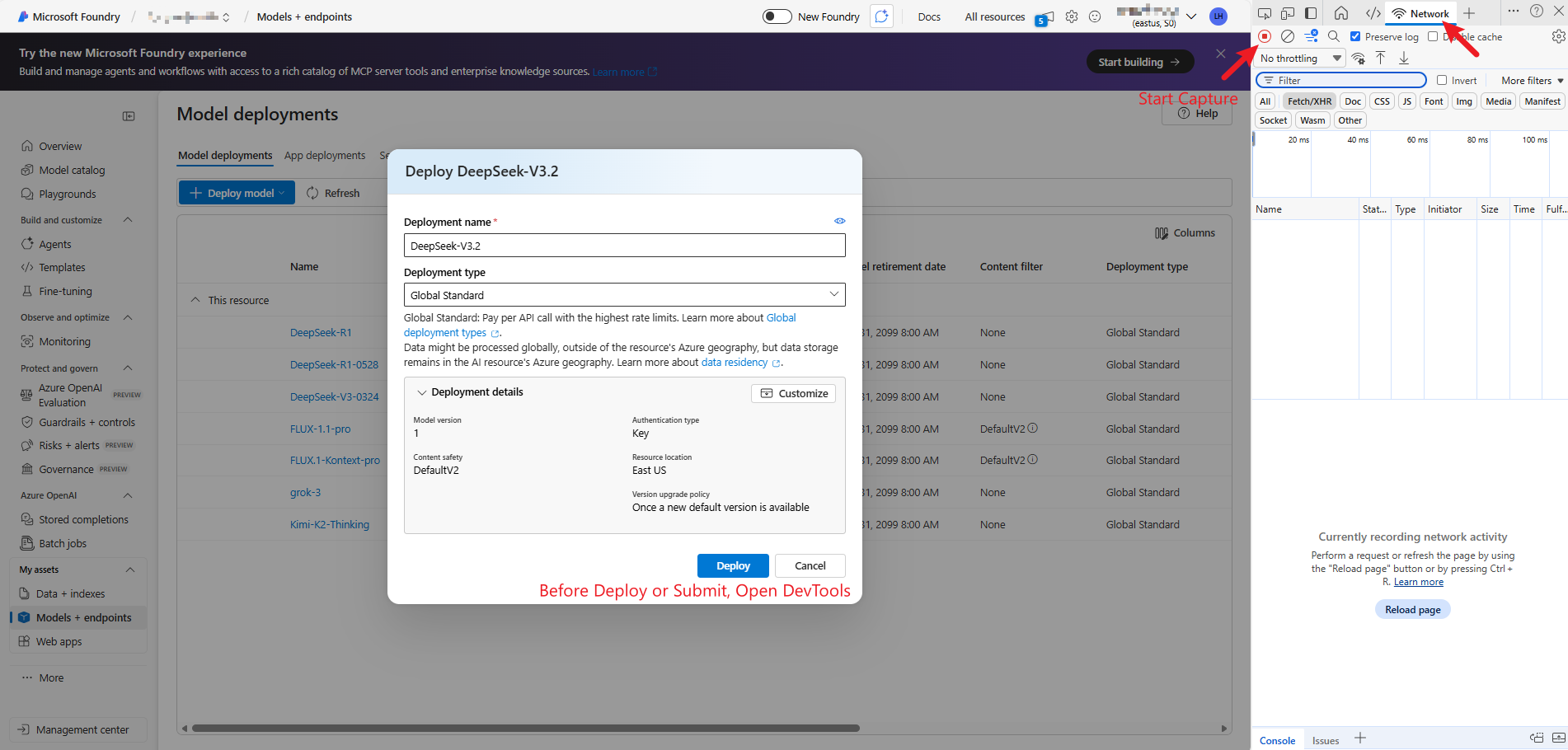 打开开发者工具捕获网络请求