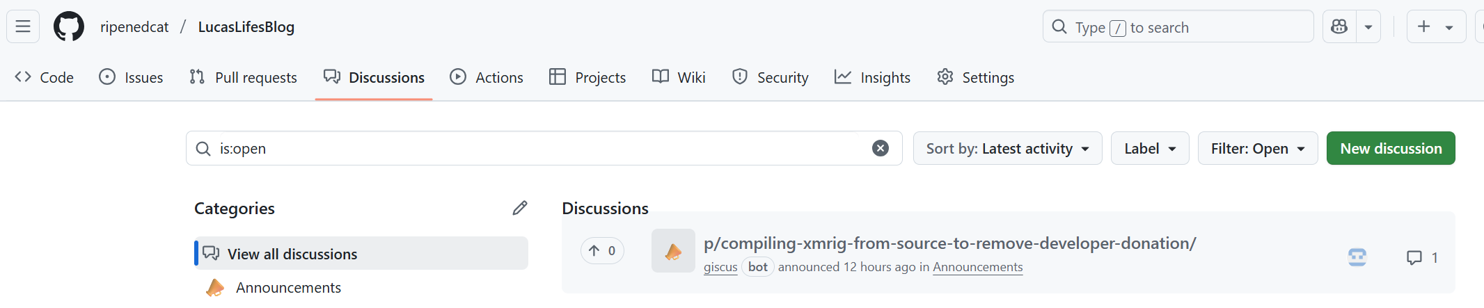 Discussion Manage