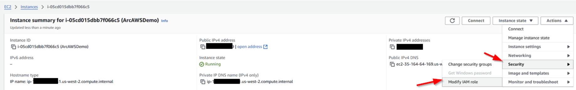 Modify Role for EC2 Instance