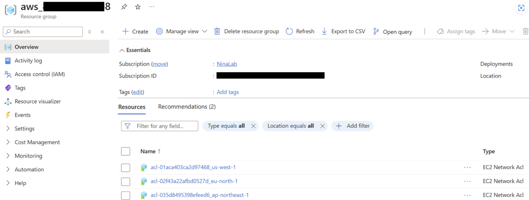 Multi Cloud Connector Resource Group