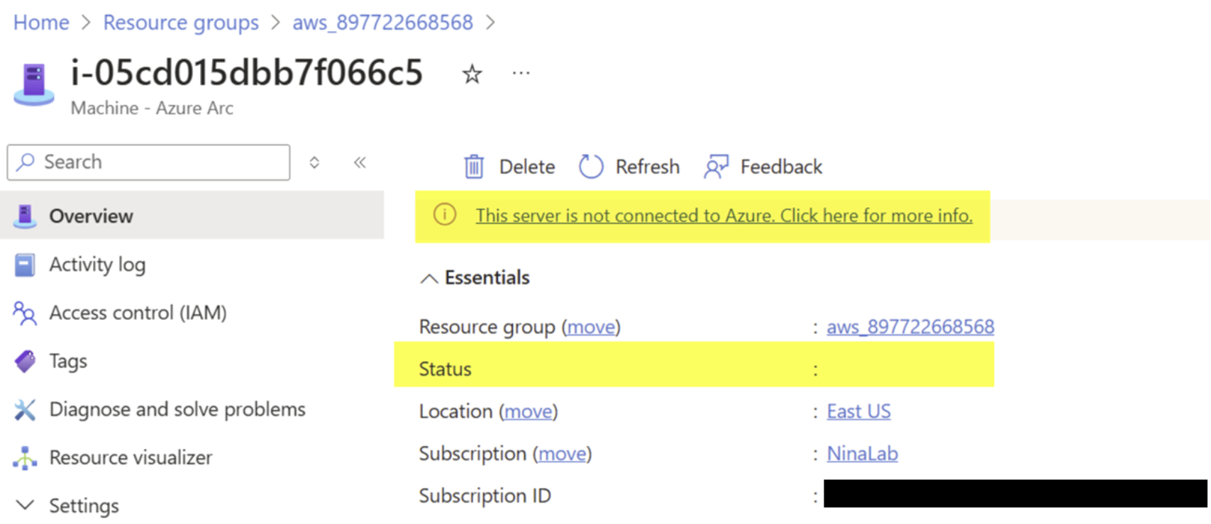 Server is not Connected